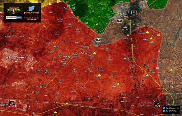 ИГИЛ бросает сотни боевиков на штурм линии снабжения Алеппо, а «Тигры» продвигаются к Аль-Бабу (КАРТА) | Русская весна