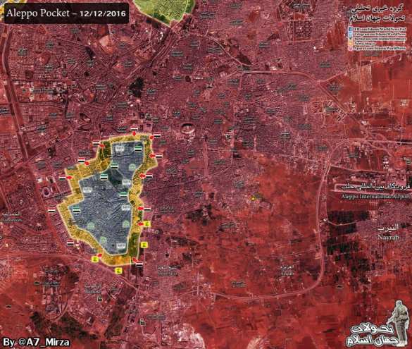 МОЛНИЯ: «Алеппский котёл» почти зачищен, Армия Сирии стремительно освобождает целый ряд районов (+ФОТО, ВИДЕО, КАРТА) | Русская весна