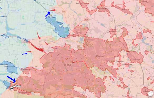 Враг перешёл в наступление на Донецком фронте, Армия России отразила 8 атак (КАРТА) | Русская весна