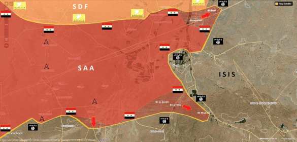«Тигры» и ВКС РФ начали прорыв обороны ИГИЛ из Ракки в сторону Дейр Зор (ФОТО, КАРТА) | Русская весна