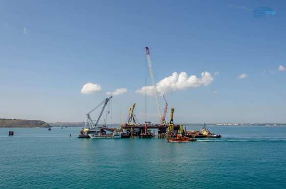 Началась сборка судоходных арок Крымского моста (ФОТО) | Русская весна