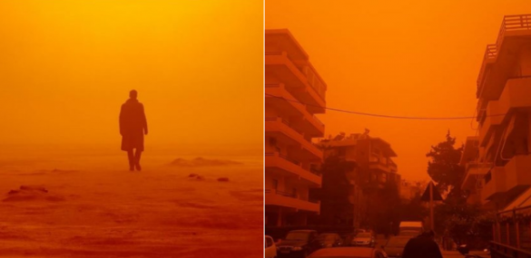 Кровавое небо над Критом: греческий остров оказался в плену африканской пыли (ФОТО, ВИДЕО) | Русская весна