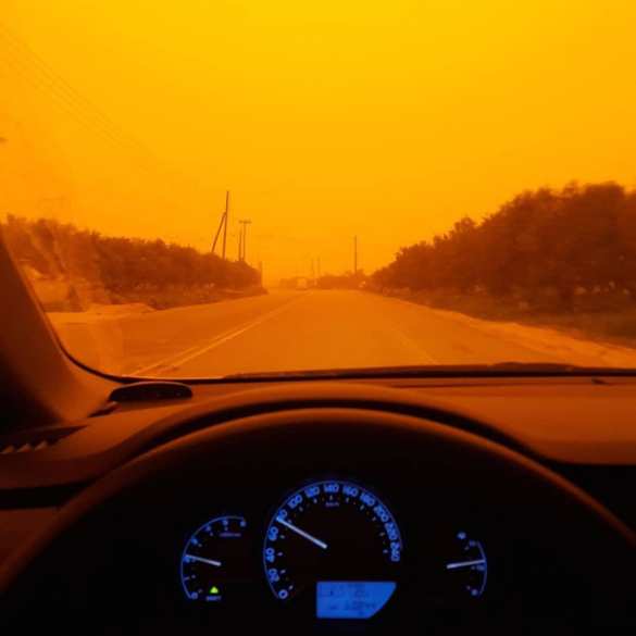 Кровавое небо над Критом: греческий остров оказался в плену африканской пыли (ФОТО, ВИДЕО) | Русская весна