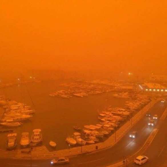 Кровавое небо над Критом: греческий остров оказался в плену африканской пыли (ФОТО, ВИДЕО) | Русская весна