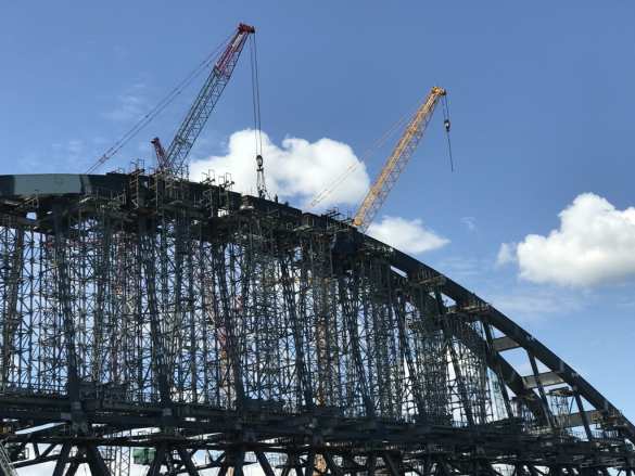 Завершена сборка железнодорожной арки Крымского моста (ФОТО) | Русская весна