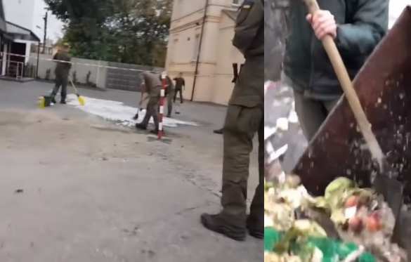 В Харькове курсантов-нацгвардейцев заставляют разгребать помои и «негуманно» наказывают (ФОТО, ВИДЕО) | Русская весна