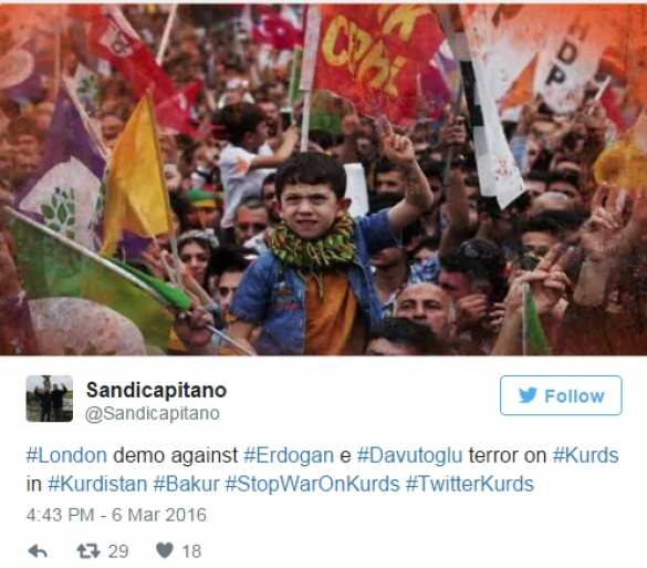 Лондон протестует против насилия Турции в отношении курдов (ФОТО) | Русская весна