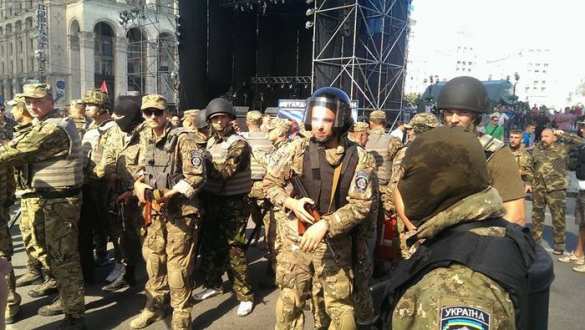 В столкновениях на Майдане ранены бойцы спецбатальона «Киев-1» | Русская весна