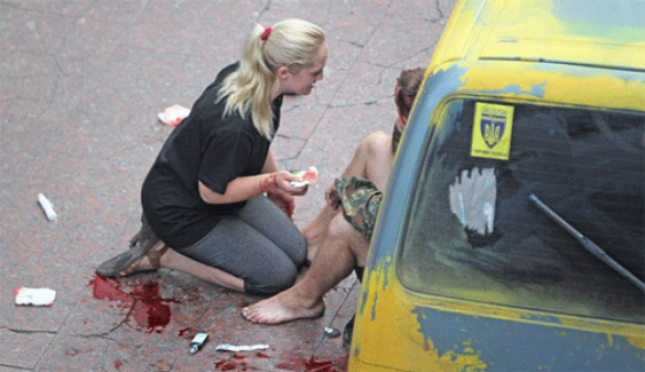 В Киеве все спокойно: в районе Майдана прогремел взрыв, есть тяжело раненые (фото) | Русская весна