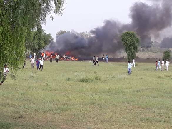 Истребитель МиГ-27 разбился в Индии (ФОТО, ВИДЕО) | Русская весна