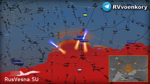 Прорыв врага на стыке Запорожского фронта и ДНР: наши накрывают потерянные позиции и контратакуют (КАРТА) | Русская весна
