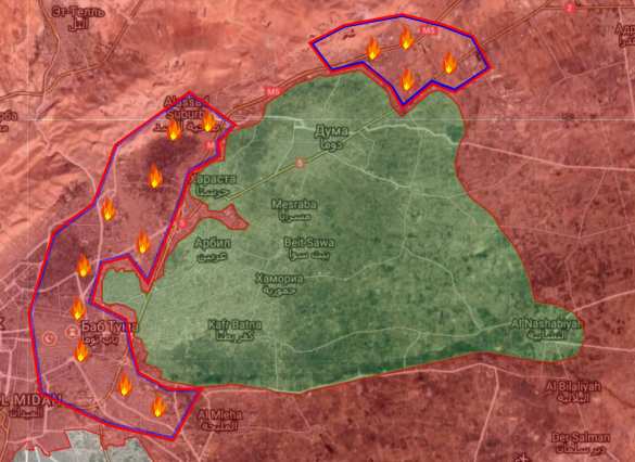 Обстановка в Дамаске накаляется: банды создают общий штаб и атакуют город (ФОТО, КАРТА) | Русская весна
