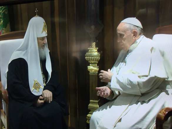 МОЛНИЯ: началась первая в истории встреча глав Русской Православной и Римско-Католической церквей (ФОТО) | Русская весна