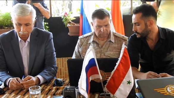 Российские военные впервые усадили за стол переговоров боевиков и сирийских офицеров (ФОТО) | Русская весна