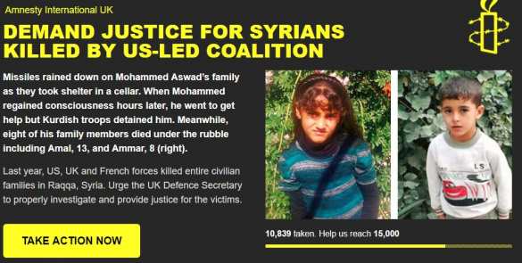 Demand justice for syrians killed by US-led coalition | Русская весна