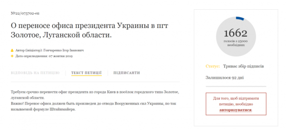 Офис Зеленского требуют перенести из Киева на Донбасс (ДОКУМЕНТ) | Русская весна