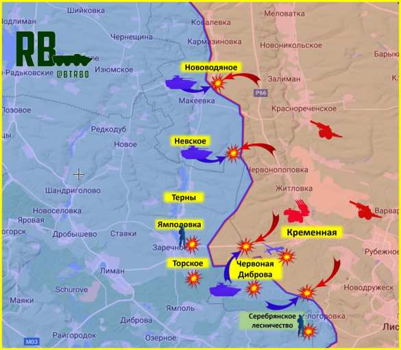 ВСУ пытаются выбить «Отважных» с позиций на линии Сватово — Кременная (КАРТА) | Русская весна