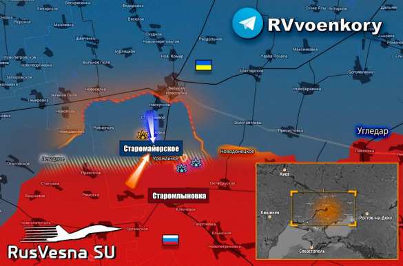 Идёт тяжёлый бой в Старомайорском (КАРТА) | Русская весна