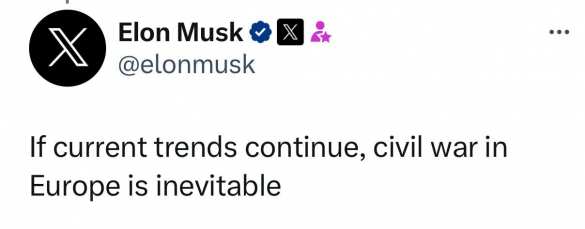 Гражданская война в Европе неизбежна, — Илон Маск | Русская весна