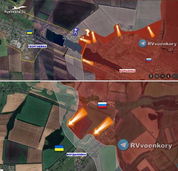 Армия России наступает у Артёмовска, Марьинки, Авдеевки, Красного Лимана и Вербового (КАРТА) | Русская весна