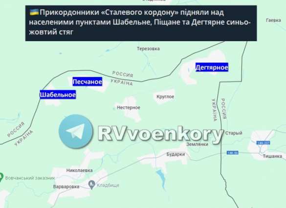 Украинские пограничники подняли украинские флаги над якобы освобождёнными сёлами | Русская весна