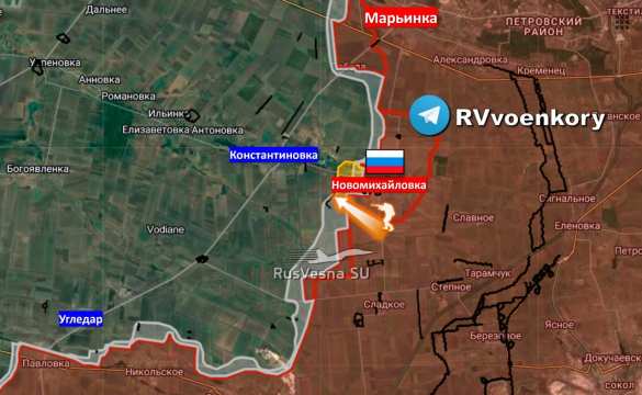 155 бригада Морской пехоты выбила врага из Новомихайловки (ВИДЕО, КАРТА) | Русская весна