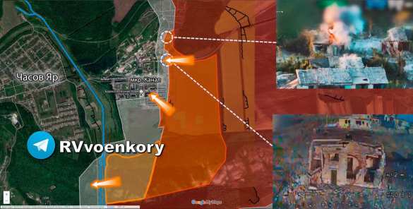 Армия России прорывает оборону врага, наступая к Красноармейску и Часов Яру, ВСУ не могут отразить наступление (КАРТА) | Русская весна