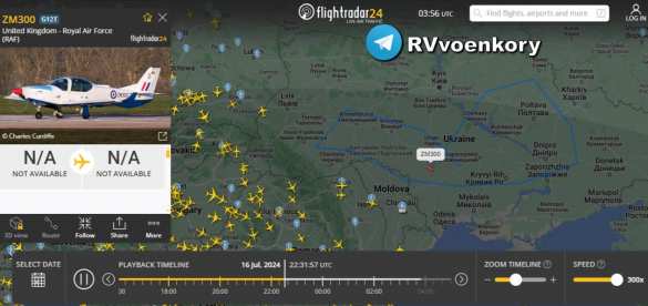 Самолёт ВВС Британии летал над ДНР, Запорожьем и Харьковом — Flightradar (КАРТА) | Русская весна