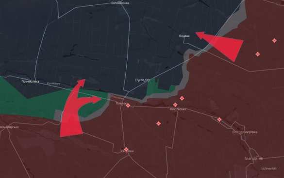 Русские войска атакуют с флангов и стремятся окружить Угледар (КАРТА) | Русская весна