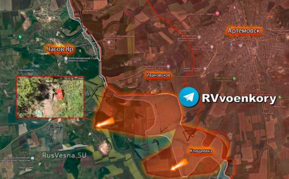 Армия России прорвала оборону врага и продвигается за каналом на фланге Часов Яра (ВИДЕО, КАРТА) | Русская весна