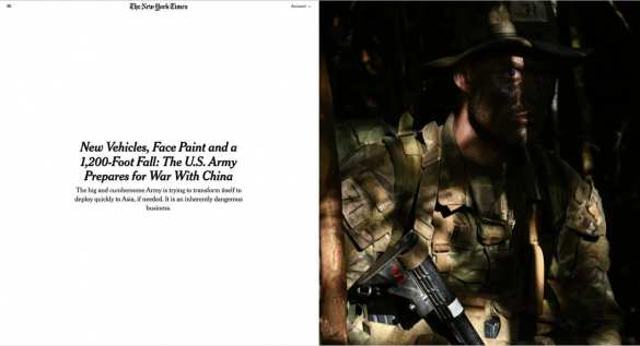 Армия США готовится к войне с Китаем — The New York Times | Русская весна