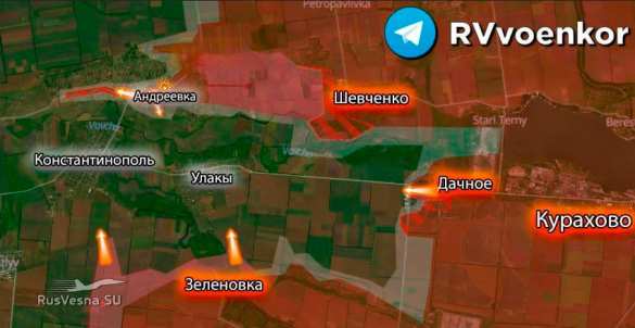 «Назревает беда»: ВСУ потеряли Дачное за Курахово, Армия России уже атакует сам Константинополь (КАРТА) | Русская весна