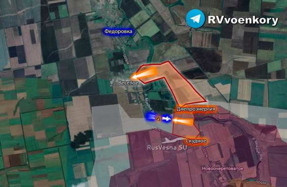 Армия России прорвалась в Весёлое, развивая наступление от Днепроэнергии (КАРТА) | Русская весна
