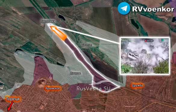 Армия России ворвалась в Дылеевку и ведёт штурм, наступая от Дзержинска  к Константиновке (КАРТА) | Русская весна