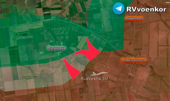 Армия России начала наступление на Малиновку на запорожском направлении (КАРТА) | Русская весна