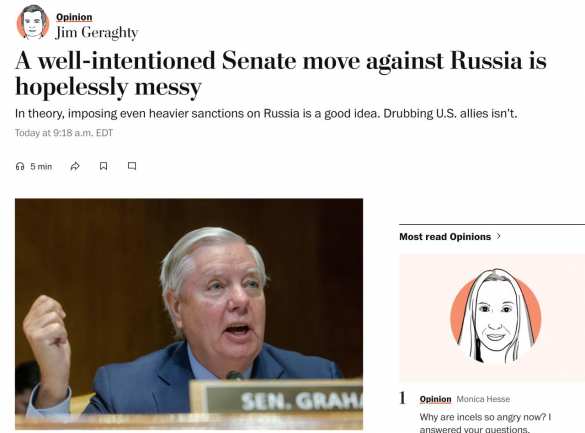 Законопроект о санкциях против России может обернуться для США масштабной торговой войной — The Washington Post | Русская весна