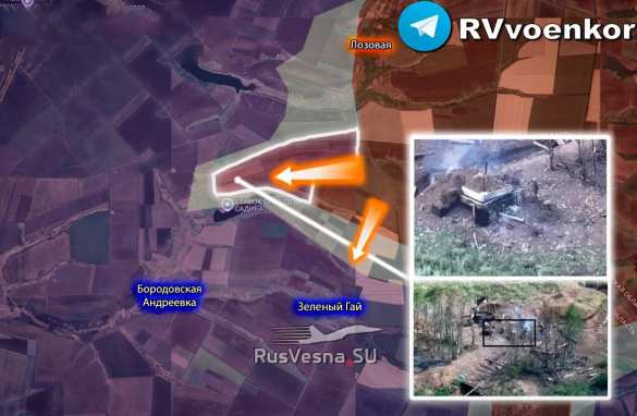 Армия России прорывается к Зелёному Гаю и Боровской Андреевке (КАРТА) | Русская весна