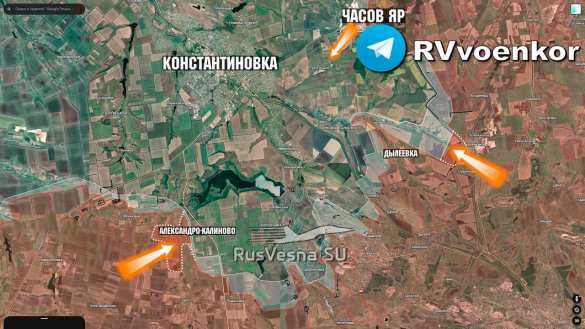 Армия России берёт в клещи Константиновку, продвигаясь с флангов (КАРТА) | Русская весна