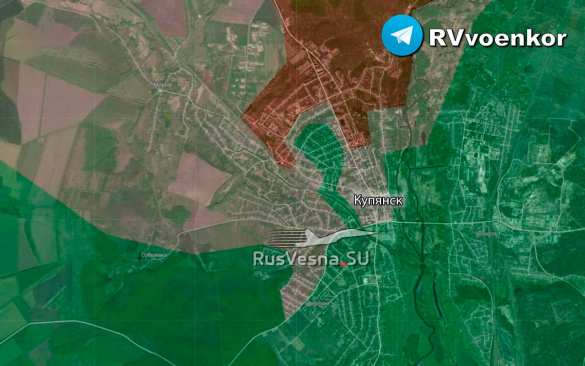 «Ситуация тяжёлая»: Враг признает присутствие Армии России в центре Купянска (КАРТА) | Русская весна