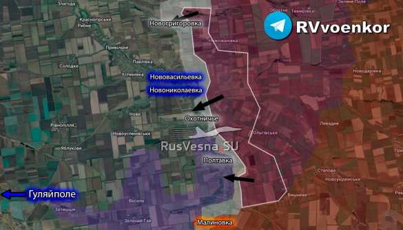Армия России продвигается в Запорожской области (КАРТА) | Русская весна