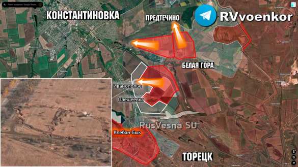 Прорыв к Константиновке: Армия России ведёт бои на подступах к городу, штурмует Предтечино, Плещеевку и Иванополье (КАРТА) | Русская весна