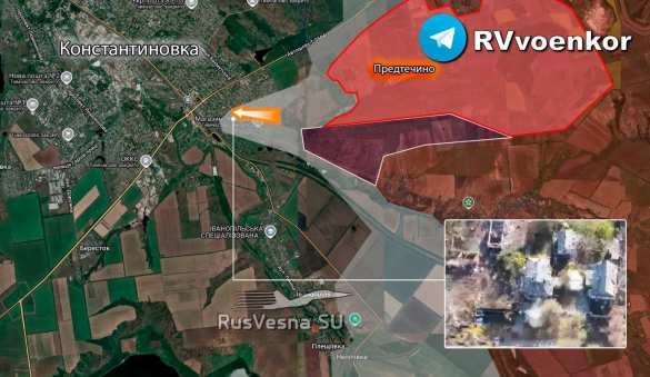 Армия России штурмует Константиновку, продвигаясь на юго-востоке города (КАРТА) | Русская весна