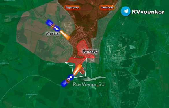 Враг продолжает «контрнаступ» у Купянска (КАРТА) | Русская весна