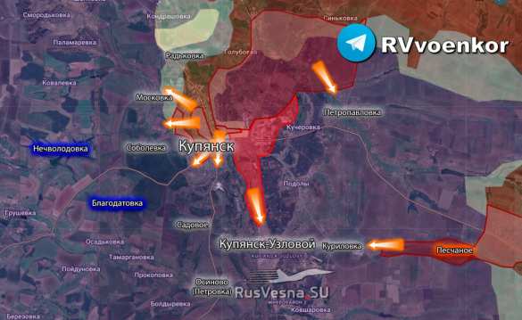 Армия России освободила восточную часть Купянска, Новоуспеновское Запорожской области: сводка Минобороны (КАРТА) | Русская весна