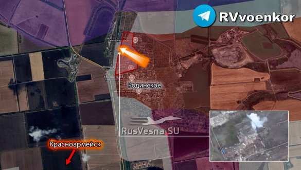 Армия России штурмует Родинское у Мирнограда (КАРТА) | Русская весна