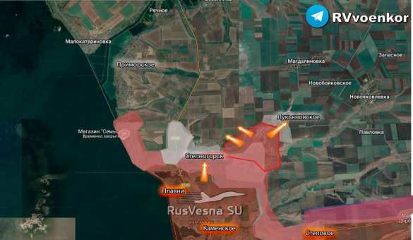 Десант занял большую часть Степногорска и берёт город в клещи (КАРТА) | Русская весна