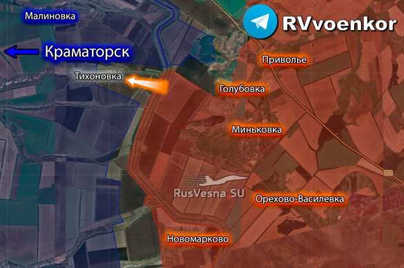 Армия России прорвалась в Тихоновку, наступая к Краматорску (КАРТА) | Русская весна