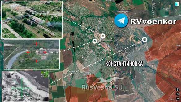 Армия России всё глубже продвигается в Константиновке (КАРТА) | Русская весна