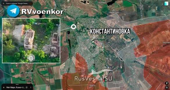 Штурм Константиновки: Российские бойцы прорвались во все районы города, ВСУ отступают (КАРТА) | Русская весна