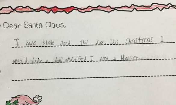 Американская первоклассница попросила у Санта-Клауса одеяло и еды | Русская весна